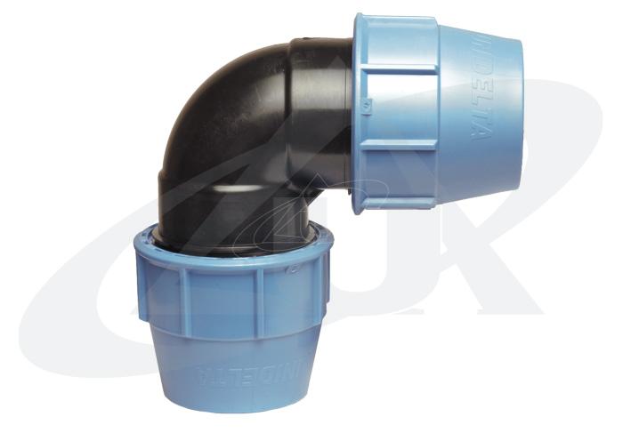 1006 – Gomito doppio a 90° unidelta