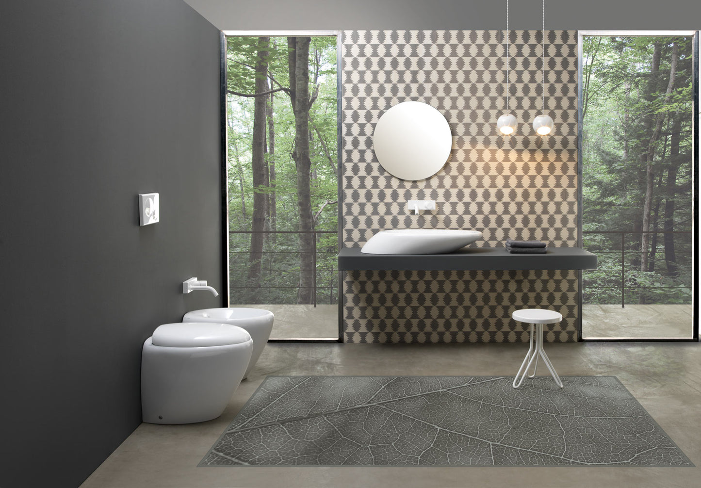 Sanitari a terra TOUCH 38,5x55 Vaso+Bidet+coprivaso ammortizzato GSG