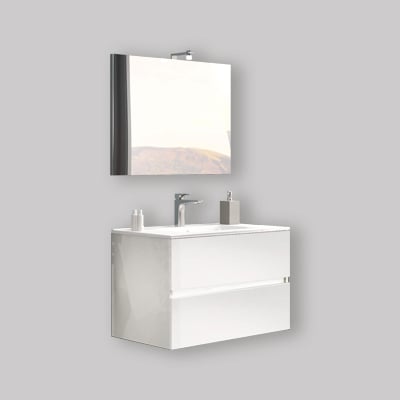 MOBILE BAGNO EASY 81 CM BIANCO LUCIDO SAVINIDUE