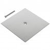 Piattello pesante inox .mm. 150 c/vite idro-skin tondo/quadro