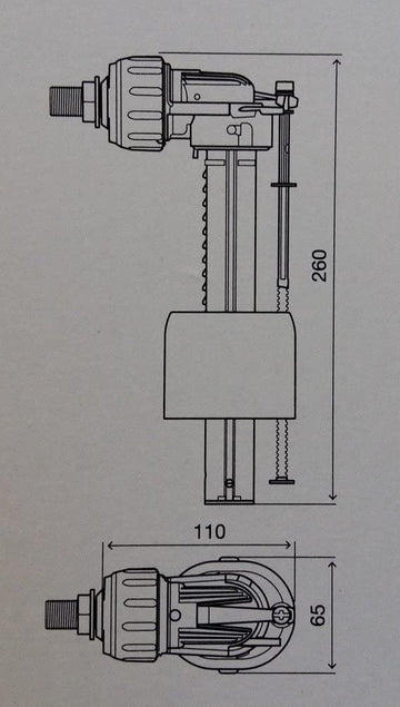GALLEGGIANTE UNIVERSALE PER COMPACT SILENZIOSO OLI 3/8"