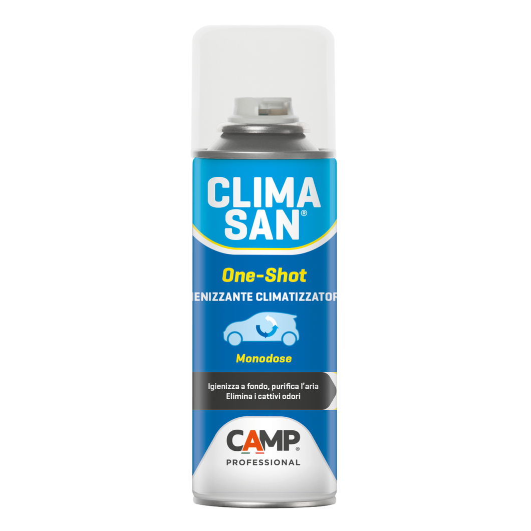 CLIMASAN® One Shot climatizzatori monodose per auto 200 ml Camp