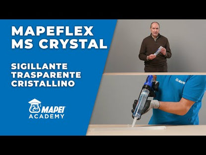 mapeflex ms crystal Sigillante e adesivo elastico ibrido trasparente cristallino ad alto modulo elastico verniciabile ; anche per fondi umidi. mapei