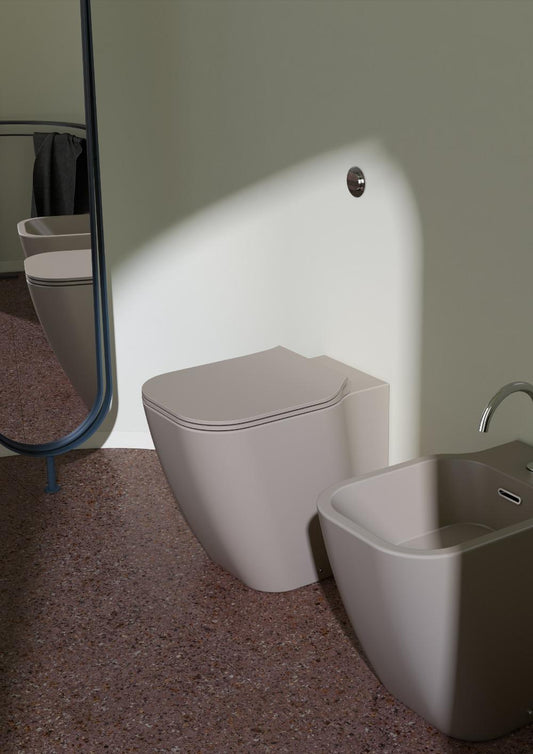 Sanitari a terra Rimless F50 Special 34x51 Vaso+Bidet+coprivaso ammortizzato Domus Falerii