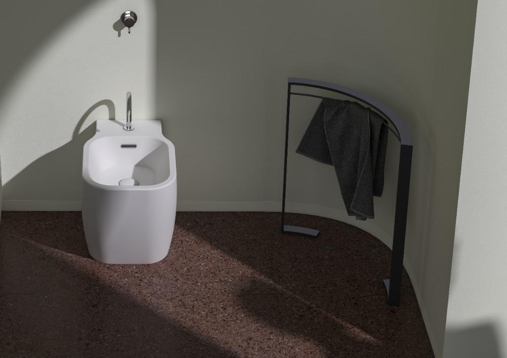 Sanitari a terra Rimless F50 Special 34x51 Vaso+Bidet+coprivaso ammortizzato Domus Falerii