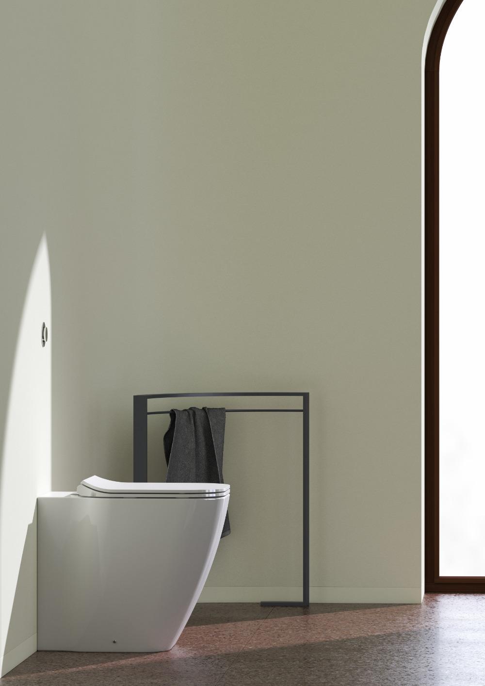 Sanitari a terra Rimless F50 Special 34x51 Vaso+Bidet+coprivaso ammortizzato Domus Falerii