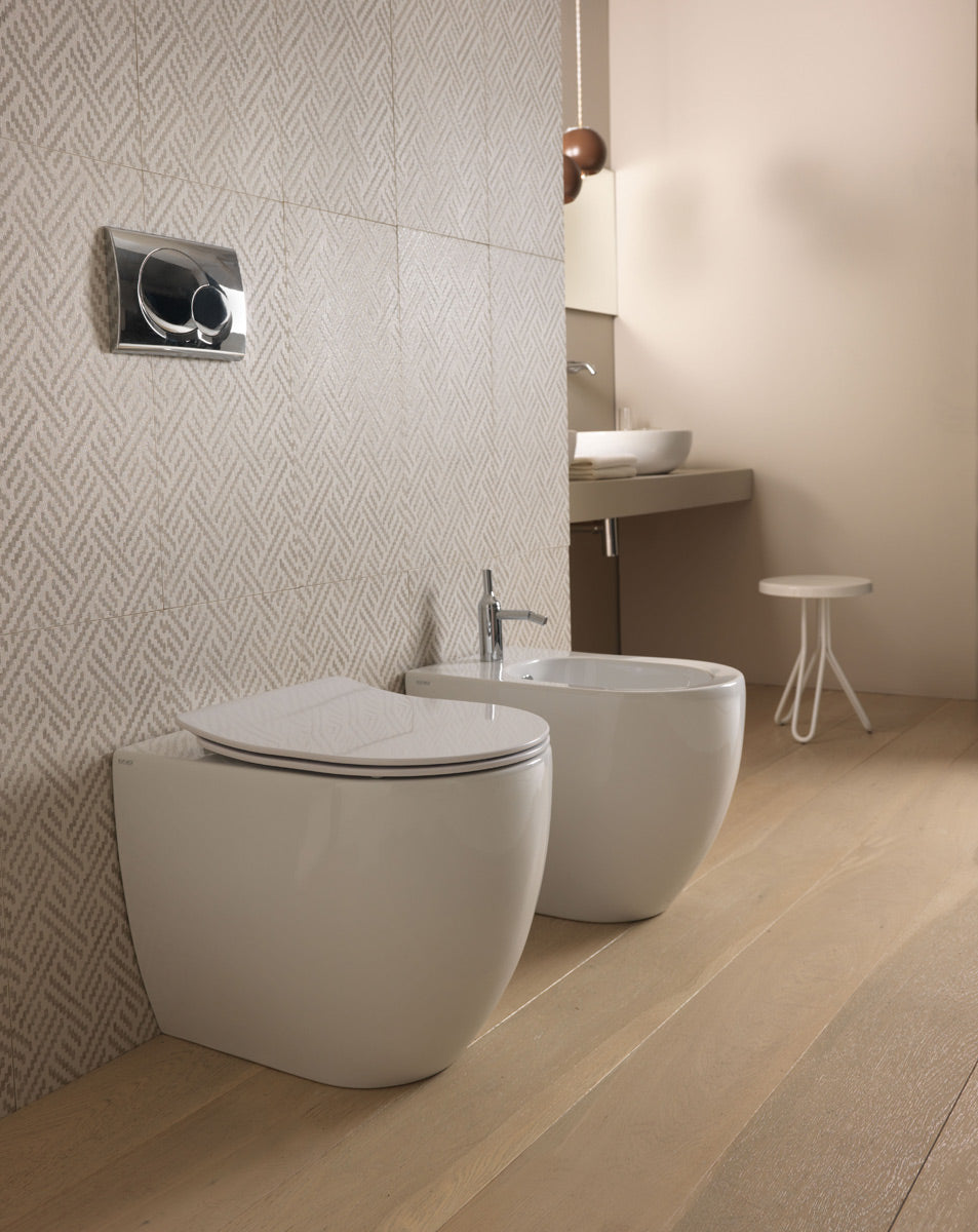 Sanitari a terra LIKE 36x52,5 Vaso+Bidet+coprivaso ammortizzato GSG