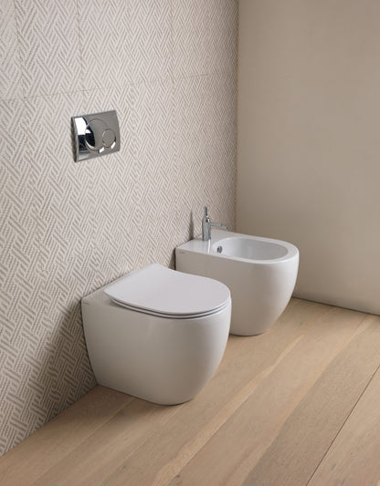 Sanitari a terra LIKE 36x52,5 Vaso+Bidet+coprivaso ammortizzato GSG